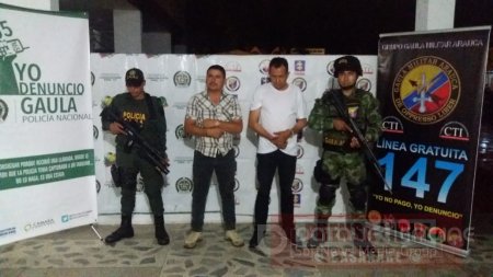 Ejército capturó en Arauca dos integrantes de grupo armado organizado y halló deposito ilegal de munición