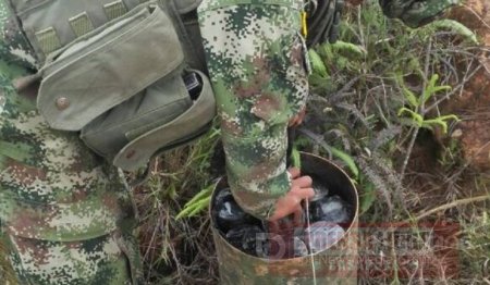 Ejército frustró atentado con cilindro bomba del ELN en la vía del Cusiana
