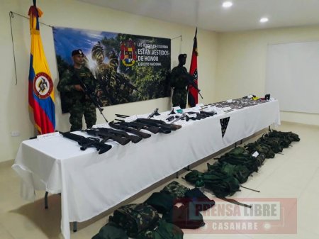 En Arauca se desmovilizaron tres integrantes de Grupo Armado Organizado Subestructura primera