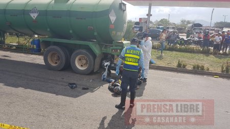 Motociclista murió al chocar con tractocamión en Yopal