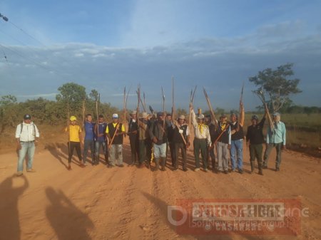 Comunidad indígena Sáliba bloqueó construcción de un terraplén en Orocué