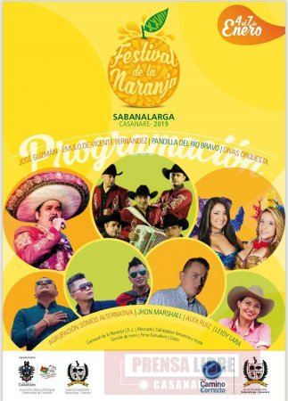 Sabanalarga celebra este fin de semana el XXVIII Festival de la Naranja