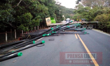 Tractocamiones al servicio de la industria petrolera generaron incidentes en vías al sur de Casanare