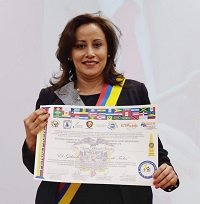 Diputada Sonia Bernal recibió reconocimiento por la defensa a los derechos humanos