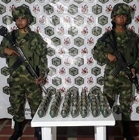 En Sácama Ejército Nacional halló depósito ilegal con material de guerra   