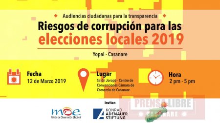 MOE analiza los riesgos de corrupción para las elecciones locales en Casanare el próximo martes