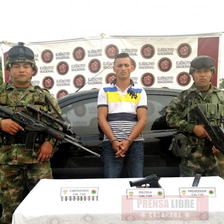 Capturado sicario dedicado a asesinatos selectivos en Arauca