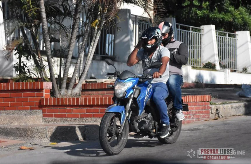 Restricción a la circulación de motos con parrillero entre las medidas por elecciones en Yopal